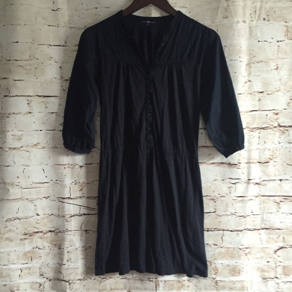 GAP Dark Blue Button Up Dress Size Small